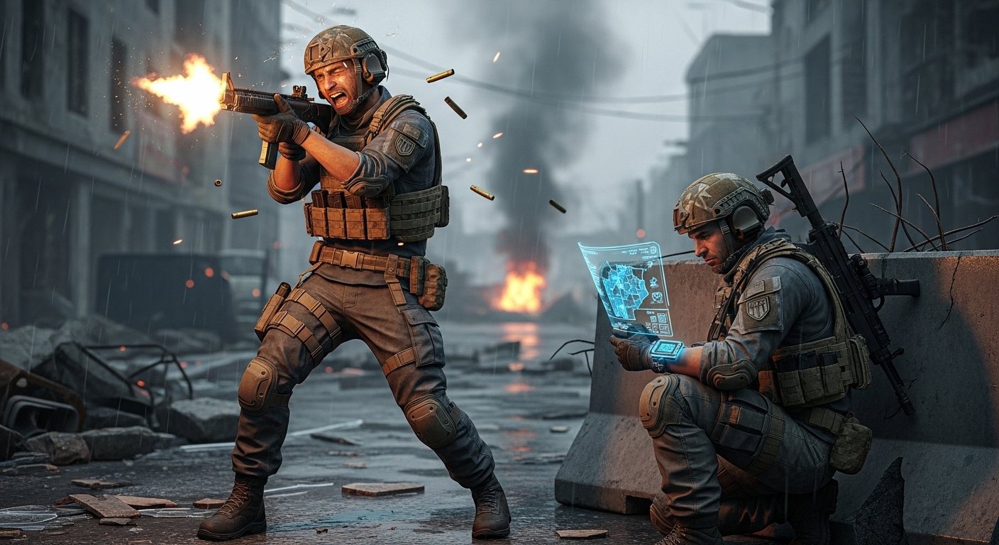 Tactical positioning versus aggressive overextending in multiplayer games
